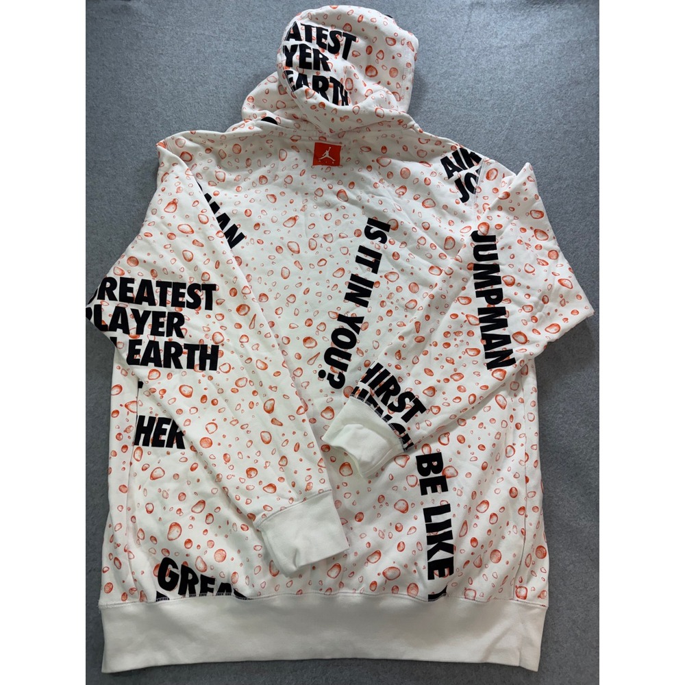 Jordan Gatorade Be Like Mike Hoodie White Orange AH7913-100 XL - Picture 9 of 11